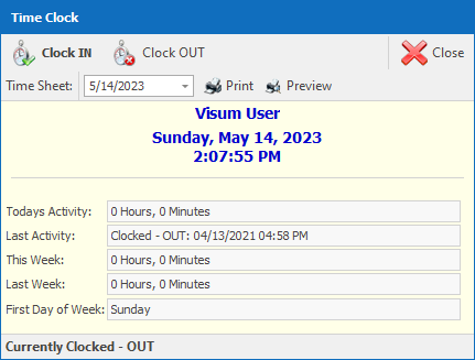 Desktop-TimeClock